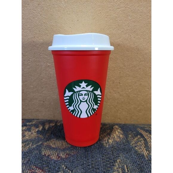 Starbucks 16oz. Reusable Red Color Changing Holiday Hot Cup - Picture 1 of 4